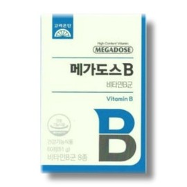 Korea Eundan Megadose B Vitamin B Complex 60 Tablets / 고려은단 메가도스B 비타민B군 60정