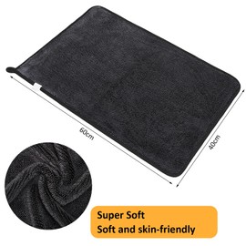 Jostift Shiny Bath XXL Drying Towel, 40 x 60 cm, Shower Cubicle Cloth for Water Removal in Showers and Bathrooms, Microfibre Cloth with Twisted Pile Pack of 2