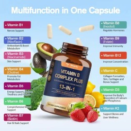 Totaria 13-in-1 Vitamin B Complex Pluswith Vitamin B1, B2b3                                                                                           