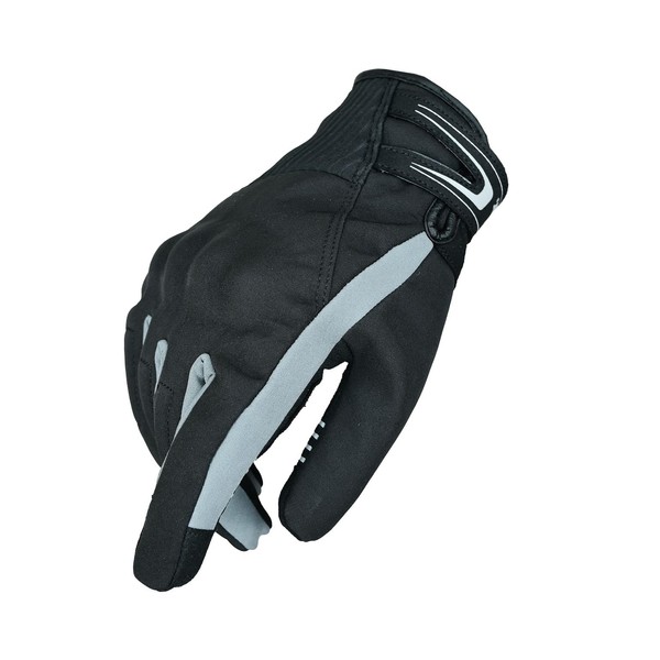 Kaedear KDR-RC-GL3W Motorcycle Gloves, Winter, Cold Protection, Motorcycle Gloves, Winter Gloves (M, Gray)