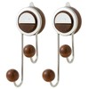 MURRI&MURRDI Strong Vacuum Suction Hooks 2 Pack, Hanger Suction Cup