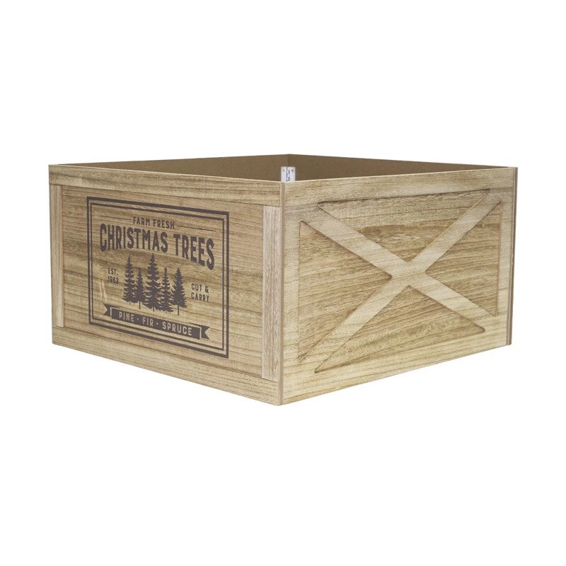 Holiday Time Christmas Tree Collar Base Cover Crate