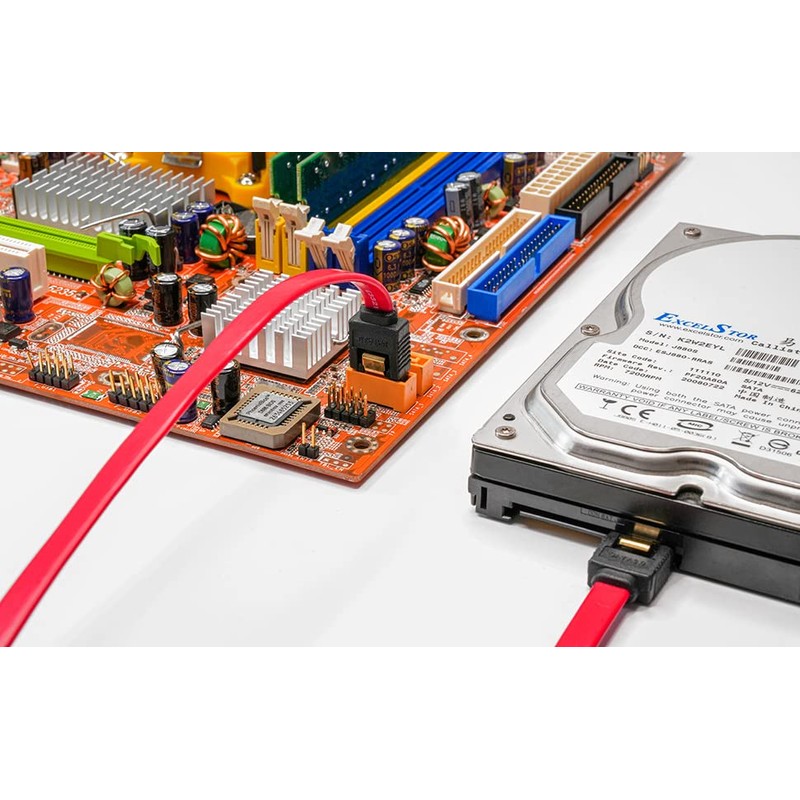 BIGtec SATA Cable 0,2m rot gerade/gerade