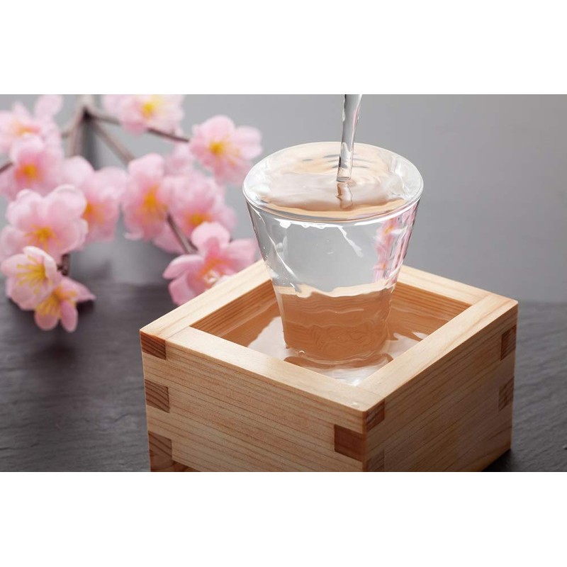 EDOYA Hinoki Wood Sake Cups (Set of 2) Japanese Box