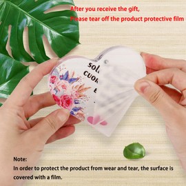 Shoppawhile Retirement Gifts for Women Retirement Gifts Heart-shaped Acrylic Plaque Happy Retirement Gifts for Teacher Friend