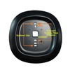 Thermostat Black Decorative Wall Trim Plate Mount Fit for Ecobee3,