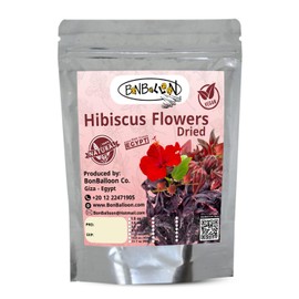 Natural Hibiscus Flower Tea Dried Egyptian Herbal Caffeine Free Aswani Decaffeinated Hibiscus Tea Exotic Hibiscus Hot And Iced Tea (5.29 oz / 150 gm)