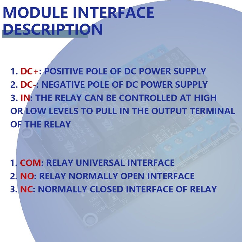 Innfeeltech 2pcs DC 5V Relay Module 4 Channel Relay with