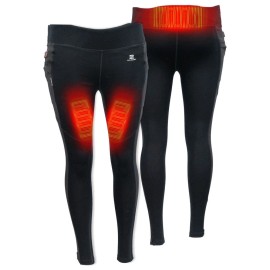 Mobile Warming Merino Heated Baselayer Pant Womens 7.4V Black Small
