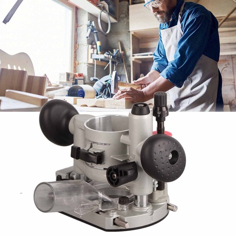 Compact Router Plunge Base Wood Router Base Double Handle Router