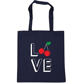 Hippowarehouse Love Cherries Tote Shopping Gym Beach Bag 42cm x38cm, 10 litres