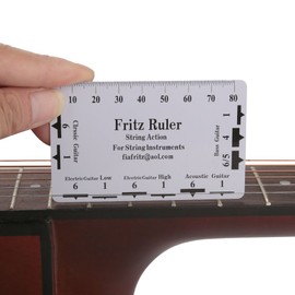 Cuerda De Guitarra Electrica Sueltas,Regla de Guitarra,2pcs Regla de Acción de Guitarra Regla de Cuerda de Guitarra Herramientas de Medición de Regla para Guitarra Bajo Accesorios para Instrumentos