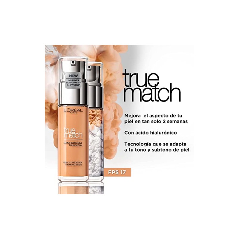 L'Oreal Paris, Base De Maquillaje True Match Tono 4 Naturel