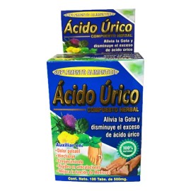 Suplemento Alimenticio Ácido Úrico Compuesto Herbal Gota Sabor Sin Sabor