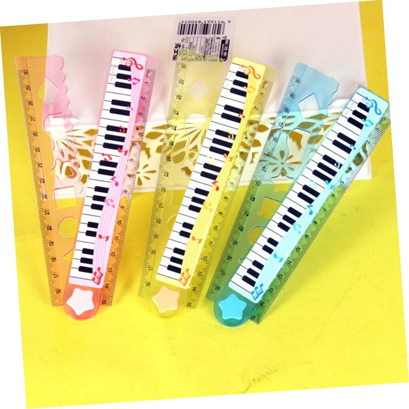 Operitacx 10pcs 30cm Piano Ruler Convenient Kids Ruler Convenient Children
