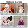 Funky Junque Kids Pom 3-Pack: Ivory, Pale Pink, Navy