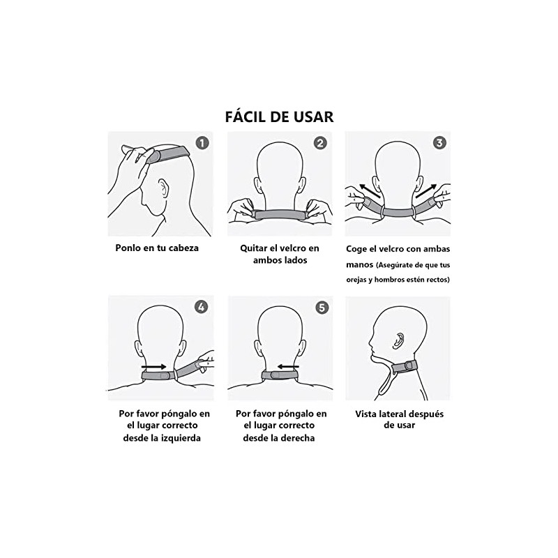 Soporte para el Cuello de Ajustable Portátil,Relajador de Cuello y