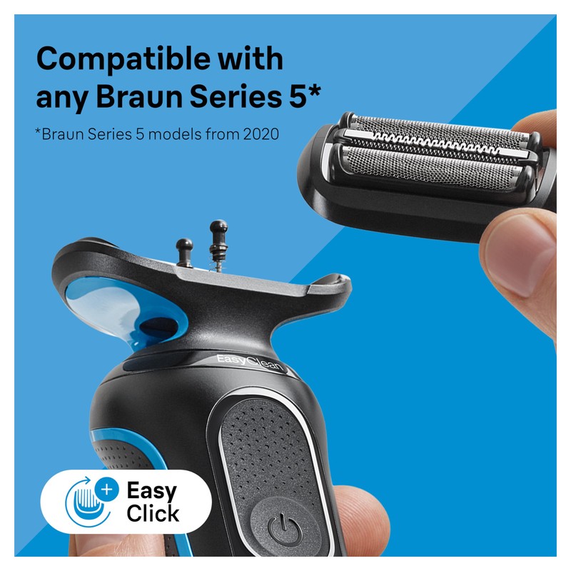 Braun Series 5 Electric Shaver Replacement Head, Easily Attach Your