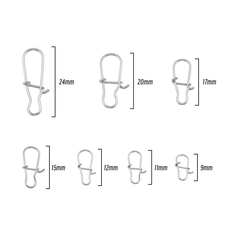 SING F LTD 140Pcs Rotating Slide Bait Hook Connectors Replacement