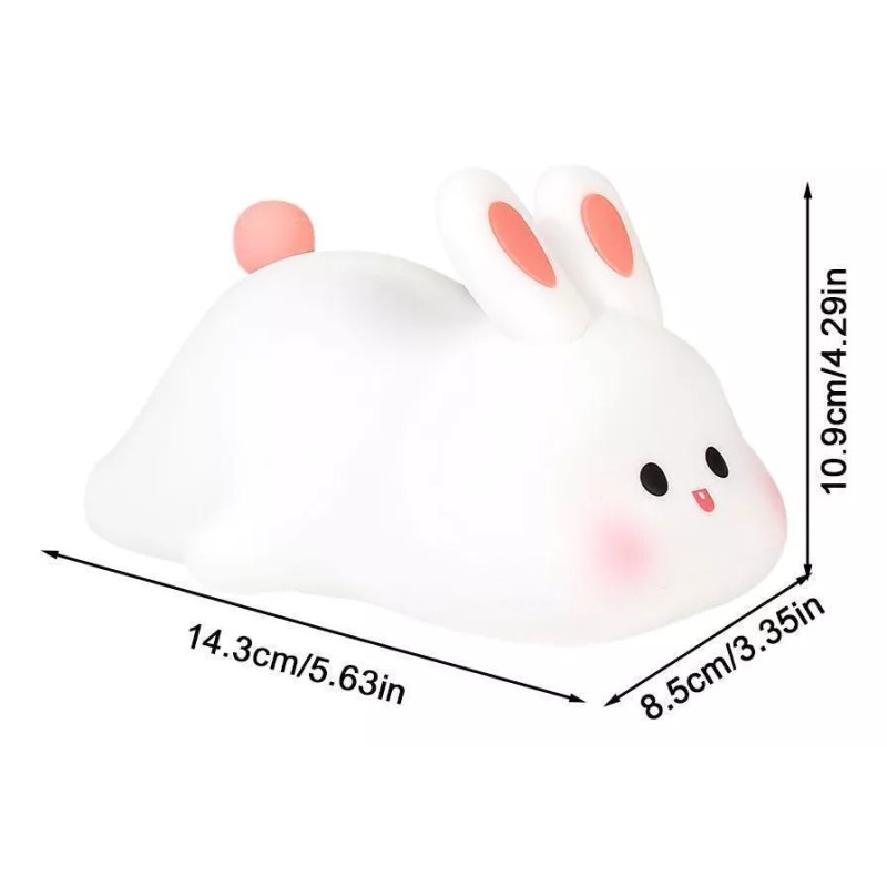 generic Adornos De Luz Nocturna Pequeños De Conejo De Cara