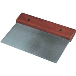 CableVantage Stainless Steel Wood Bench Scraper & Dough Cutter - Multi Function Kitchen Tool For Best Pizza Bread and Dough Cutting