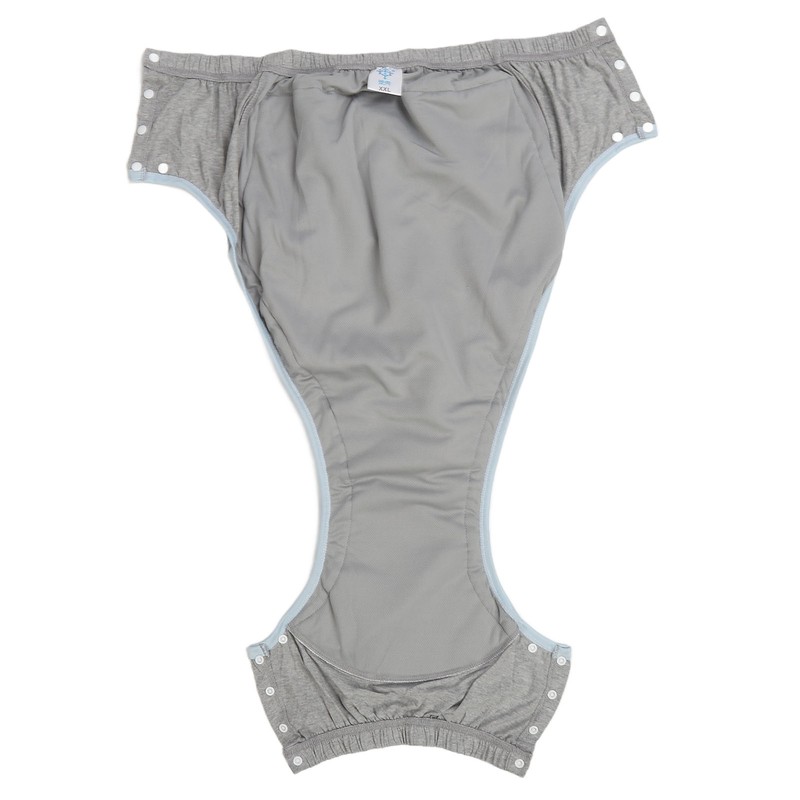 Adult Cloth Diaper XXL Light Gray High Absorption Leak Free