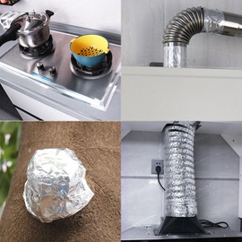 Silver Aluminum Foil Duct Tape Heavy Duty,High Temperature Sealing and Patching,Perfect for HVAC,Air Ducts,Foamboard,Metal Repair,Insulation,Dryer Vent and More (4.0mil x 2 Inches x 20Yards)