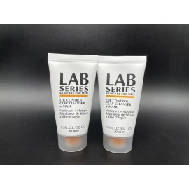 Lab Series for Men Oil Control Clay Cleanser + Mask 1 oz x 2. Brand New