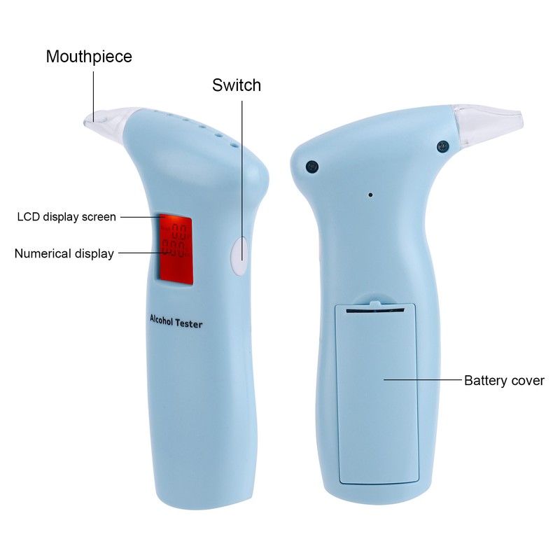 Breath Liquor Tester Driver Drunk Detector Wine Analyzer with LCD