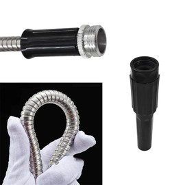 50ft 304 Stainless Steel Garden Hose Water Hose with Adjustable Nozzle Outdoor Heavy Duty Flexible Lightweight,No Kink