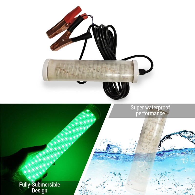 12V 120/150 LED Submersible Fishing Light Underwater Fish Finder Lamp