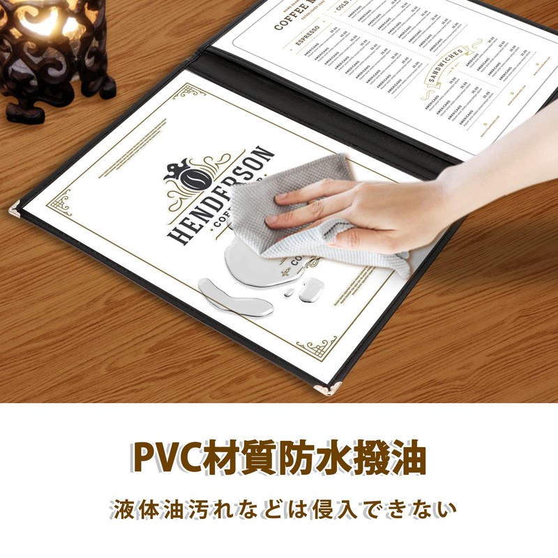 HIMOMO Menu Book Set of 3 4 Pages (2 Sheets