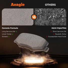 Rear Ceramic Brake Pads Set for Jeep Liberty 2008-2012, Wrangler 2007-2017, Wrangler JK 2018, for Dodge Nitro 2007-2011, 4PCS