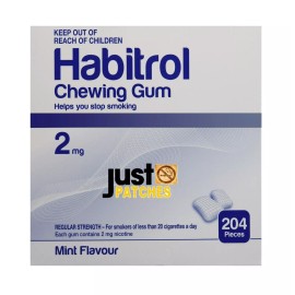 Habitrol Nicotine Gum 2 mg MINT Flavor (612 Total Pieces, 3 Boxes) 08/2026 NEW