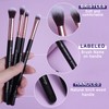 Bueart Design 15Pcs Professional Eye Makeup Brushes Set (Rose Gold