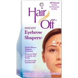 HairOff Instant Eyebrow Shapers 18 Each (Pack of 5)