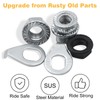 24PCS Bike Axle Nuts & Safety Washers Kit, 3 Sizes