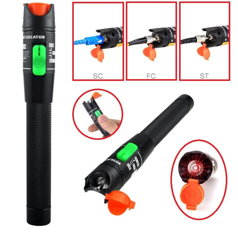 FIBAsource 10KM Visual Fault Locator Fiber Tester Detector Meters