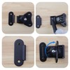 MY MIRONEY 4-Pack Black Spring Loaded Butterfly Twist Latch and