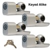 Master Lock 377KA Trailer Hitch Lock, Fits 1-7/8 in, 2