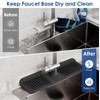 17.7 Inch Silicone Faucet Mat for Kitchen Sink Splash Guard