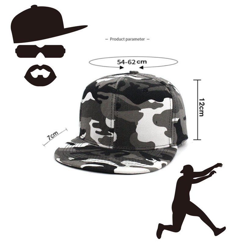 Goodspoon Snapback Hat, Flat Brim, Flat Bill Cap, Hat, Black