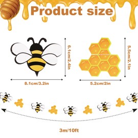 Fjgyjt 1 Pcs Bee Banner for Bee Themed Party Birthday Holiday Party Decoration Reusable Bee Banner Decoration
