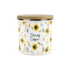 Purely Home Yellow Sunflowers Decaf Coffee Storage Canister - White