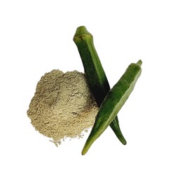 Okra Powder, Made From 100% Abelmoschus Esculentus - Pure, Natural Lady's Finger Powder - Net Weight: 1.76oz/50g