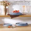 Herogo 6-Piece Stoneware Dinner Plates Set, 10.43" Ceramic Round Plate