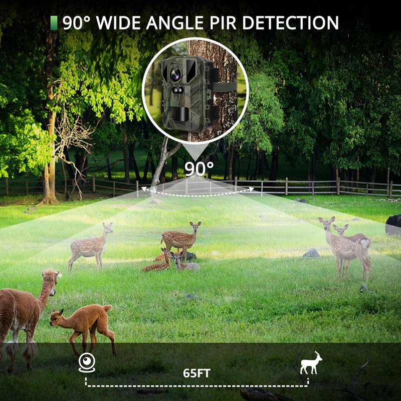 VanBangTec Mini Wildlife Camera 4K 50MP Wildlife Camera with Night