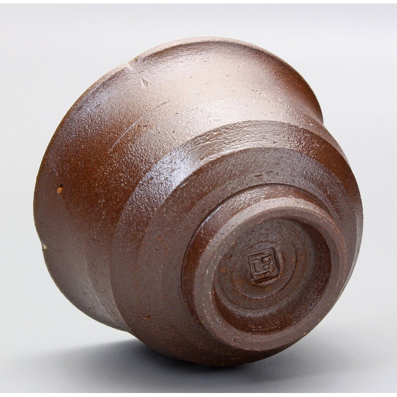 Kyo Ware G1-3-2 Kiyomizu Ware Seikiln Guinomi Nanban Carved Bamboo