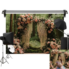Kate 7x5ft/2.2x1.5m Spring Backdrop for Photography Floral Boho Photoshoot Background Photo Video Studio Props