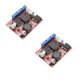 KOOBOOK 2Pcs DC-DC Step Up Down Boost Buck Voltage Converter Module Regulator LM2596 LM2577 4-35V to 1.25-25V